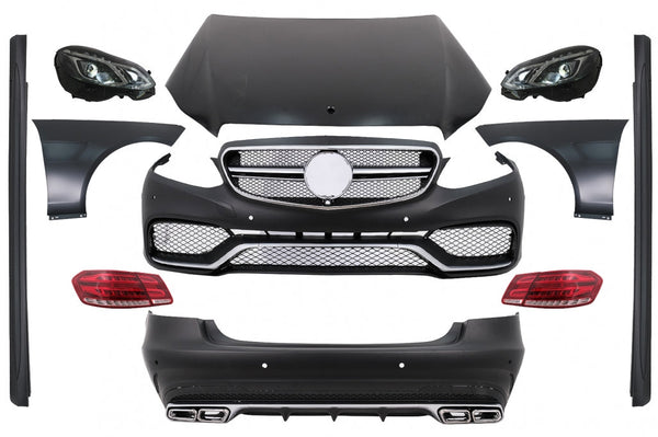 Боди Кит за Mercedes E-Class W212 (2009-2012) за конверсия в Facelift E63 Design - Avtozona