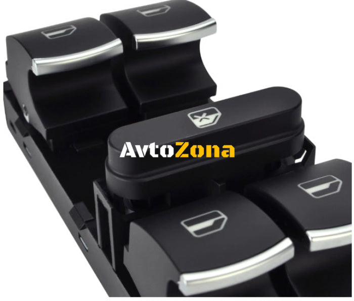 Бутони Панел Копче Хром Ел.Стъкла Голф 5 Пасат Б5 Golf 5 VW Passat 5ND959857B - Avtozona