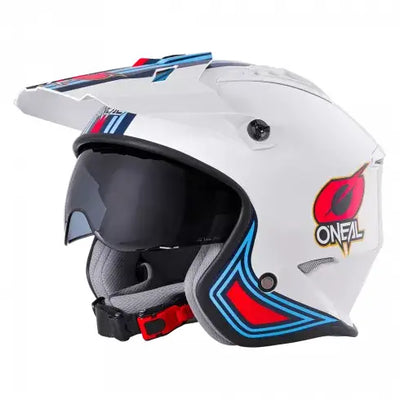 КАСКА ЗА МОТОР O’NEAL VOLT MN1 WHITE/RED/BLUE V.24 - Avtozona