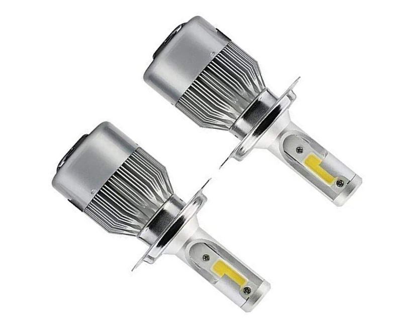 Комплект LED крушки H4 12V 36W – Иновативен модел с COB диод и алуминиев радиатор