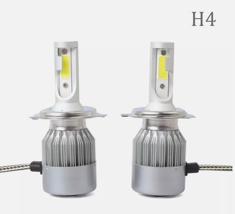 Комплект LED крушки H4 12V 36W – Иновативен модел с COB диод и алуминиев радиатор