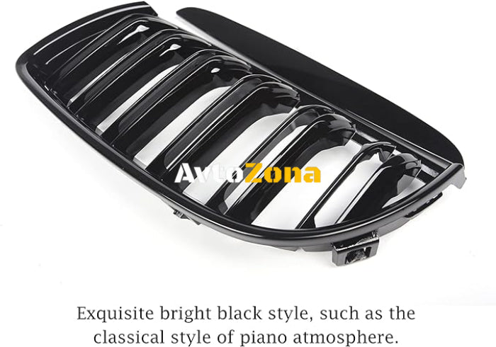 Черни Решетки с Пиано Дизайн за BMW E90 (2005-2008) - Avtozona