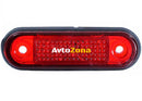 ЧЕРВЕН LED Заден Маркер Токос Габарит за Бус Платформа Камион Ремарке Автобус - 75 мм х 22мм - 24V - Avtozona