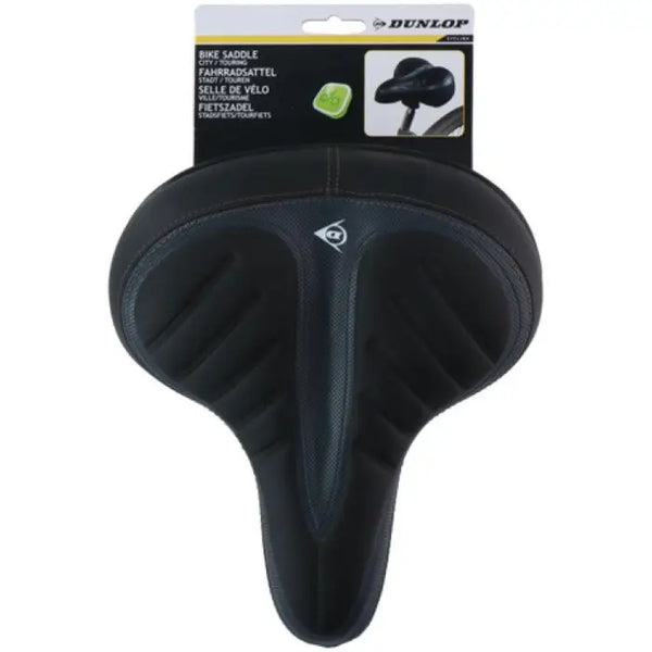 Анатомична седалка за велосипед черена DUNLOP 25 см x 21 см x 12 см - Avtozona