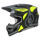 МОТОКРОС КАСКА O’NEAL 3SERIES VISION BLACK/NEON YELLOW/GRAY V.24 - Avtozona