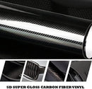 5D Декоративно автомобилно фолио 1.52 X 18M черен карбон BLACK CARBON - Avtozona