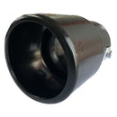 Черен накрайник за ауспух - 140 мм