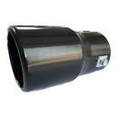 Черен накрайник за ауспух - 140 мм