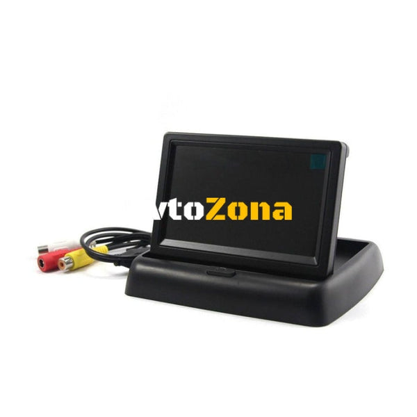 Цветен LCD дисплей 4,5’ за камера за задно виждане - с функция прибиране - Avtozona