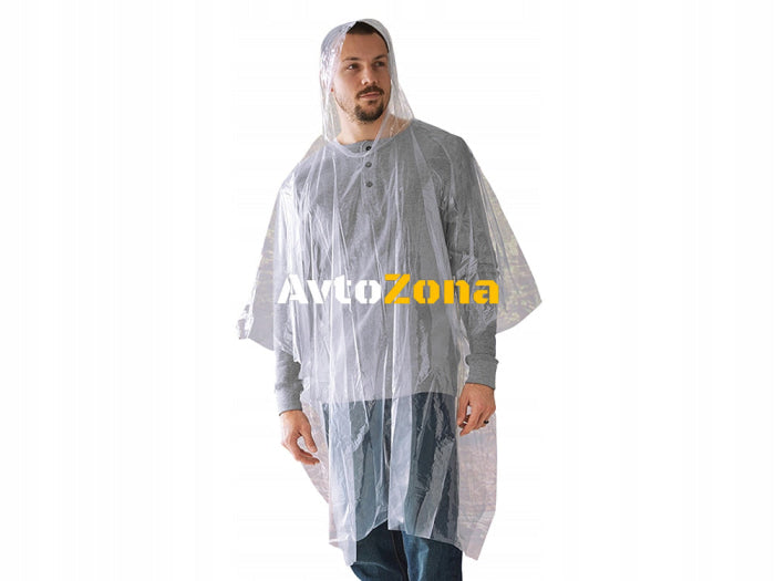 Дъждобран тип пончо с качулка 130 x 125cm - Avtozona