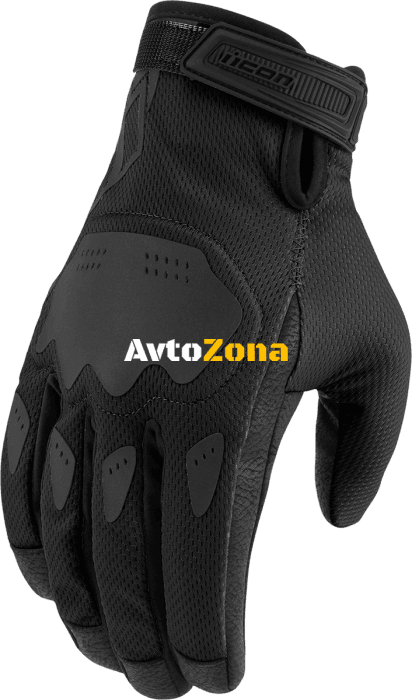 Дамски мото ръкавици ICON HOOLIGAN CE - BLACK - Avtozona