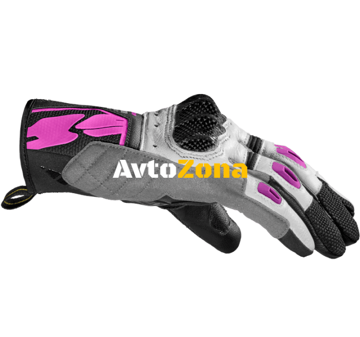 Дамски мото ръкавици SPIDI G-CARBON Black/Fuchsia - Avtozona