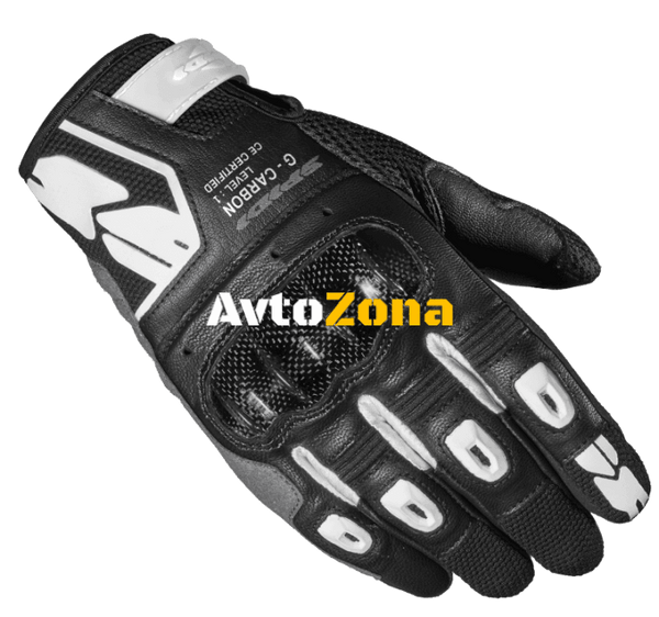 Дамски мото ръкавици SPIDI G-CARBON Black/White - Avtozona