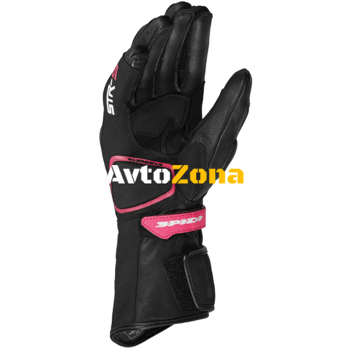 Дамски мото ръкавици SPIDI STR-5 BLACK/FUCHSIA - Avtozona