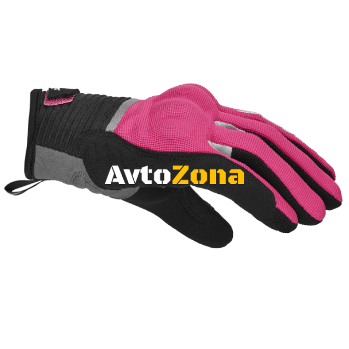 Дамски текстилни мото ръкавици SPIDI FLASH CE BLACK/PINK - Avtozona