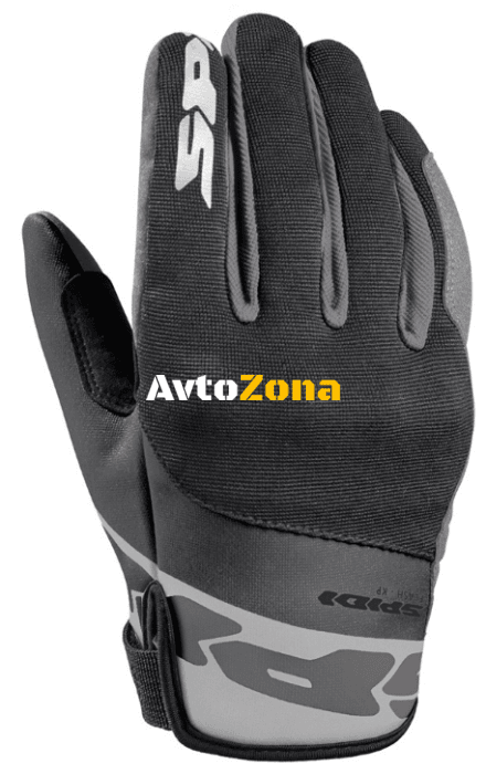 Дамски текстилни мото ръкавици SPIDI FLASH-KP Black/Grey - Avtozona