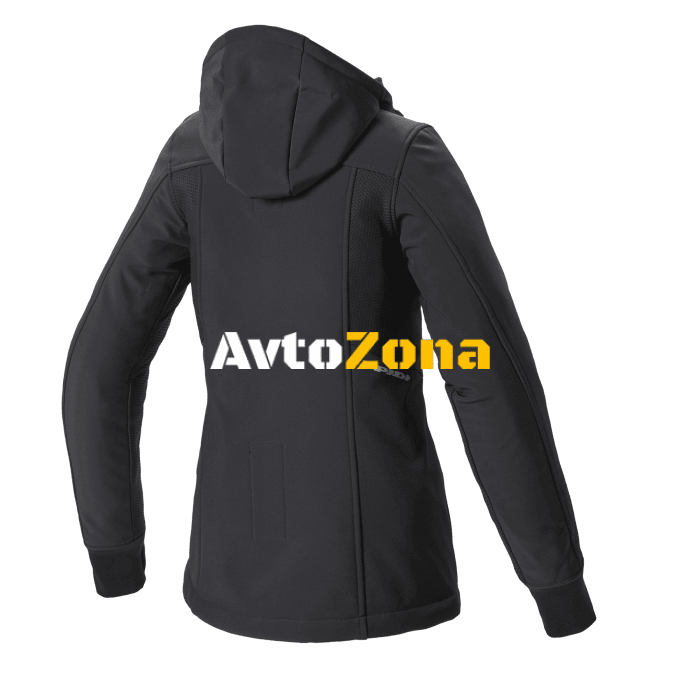 Дамско текстилно мото яке SPIDI HOODIE ARMOR Black - Avtozona