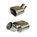 Единичен накрайник за ауспух с правоъгълна форма