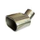 Единичен накрайник за ауспух с правоъгълна форма