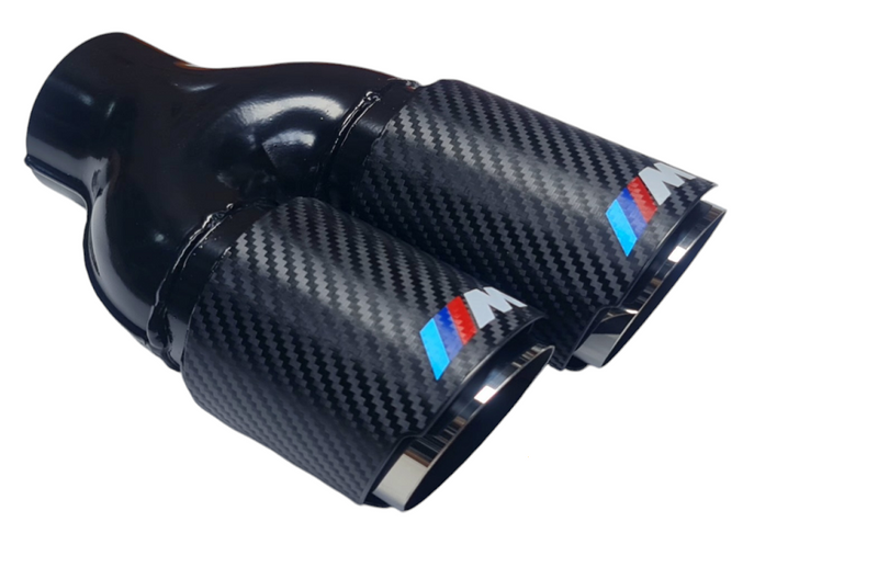 Двоен накрайник за ауспух BMW M – Карбон (десен)