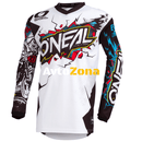 Детска мотокрос блуза O’NEAL ELEMENT VILLAIN WHITE - Avtozona
