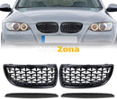 Диамантена предна решетка за BMW E90 (2005-2008) - Гланцово черен цвят - Avtozona