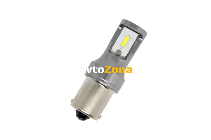 ДИОДНА КРУШКА BA15S С 2 1860 CHIP SUPER BRIGHT ДИОДА С CANBUS- ЕДИНИЧНА СВЕТЛИНА БЯЛ - Avtozona