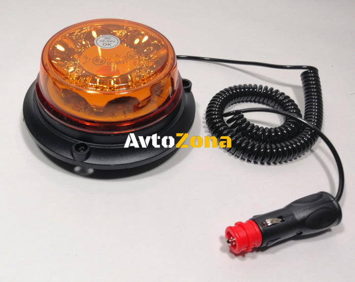 Диодна Сигнална Лед Led Аварийна Лампа Маяк Буркан С Магнит - Avtozona