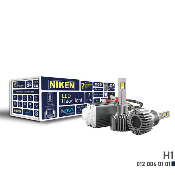 Диодни крушки Niken H1 Нова серия – 32W 8000LM 12V 6500K IP65 - Avtozona