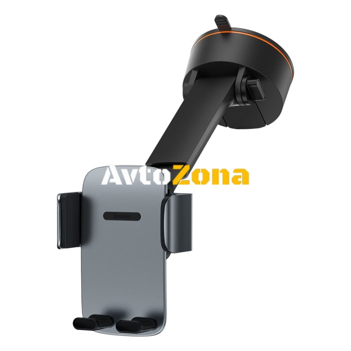 Държач за телефон Baseus Easy Control Pro с вендуза сив (SUYK020014) - Avtozona