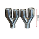 Двоен накрайник за ауспух - 230 мм (2 броя)