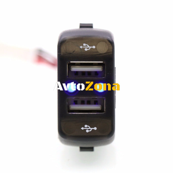 Двоен УСБ USB порт за вграждане за Скания Scania Р R П P Г G - Avtozona