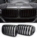 Двойни Бъбреци Решетки За БМВ BMW X5 X6 F15 F85 F16 F86 2014 + Черен Гланц Лак - Avtozona