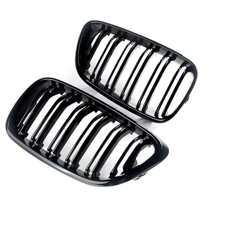 Двойни Бъбреци Решетки За БМВ BMW F22 F23 F24 F27 E87 2012г.-2018г. Черен Гланц Лак - Avtozona