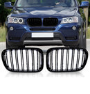 Двойни Бъбреци Решетки За БМВ BMW X3 F25 Преди Фейслифт 2010г.-2014г. Черен Гланц Лак - Avtozona