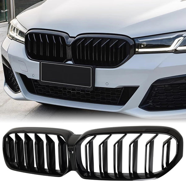 Двойни Бъбреци Решетки За BMW 5 SERIES G30 G31 LCI БМВ 5-та Серия Facelift BMW G30 G31 G38 2020г.-2023г. Черен Гланц Лак - Avtozona