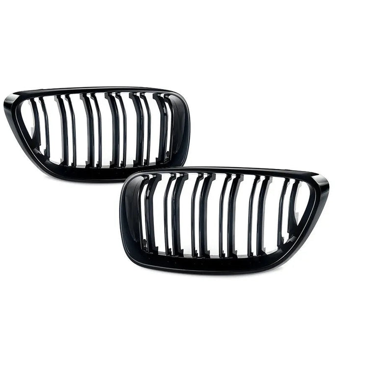 Двойни Бъбреци Решетки За БМВ BMW F22 F23 F24 F27 E87 2012г.-2018г. Черен Гланц Лак - Avtozona