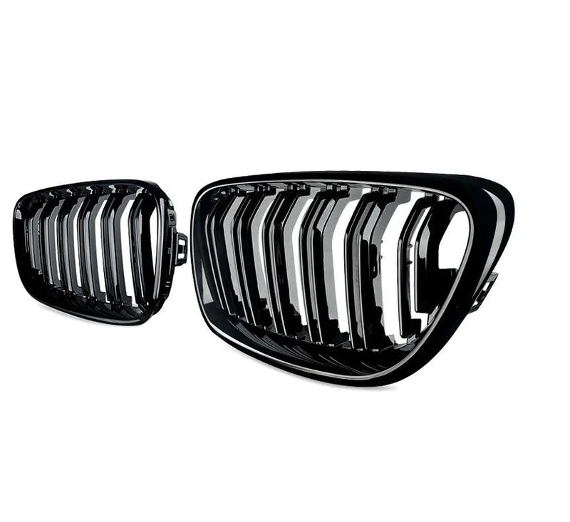 Двойни Бъбреци Решетки За БМВ BMW F22 F23 F24 F27 E87 2012г.-2018г. Черен Гланц Лак - Avtozona
