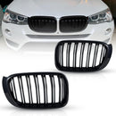 Двойни Бъбреци Решетки За БМВ BMW X3 X4 FACELIFT F25 F26 2014 - 2017г. Черен Гланц Лак - Avtozona