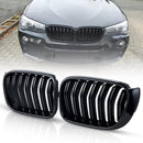 Двойни Бъбреци Решетки За БМВ BMW X3 X4 FACELIFT F25 F26 2014 - 2017г. Черен Гланц Лак - Avtozona