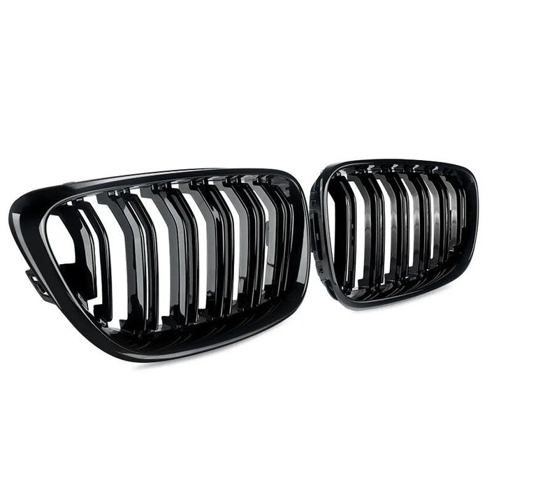 Двойни Бъбреци Решетки За БМВ BMW F22 F23 F24 F27 E87 2012г.-2018г. Черен Гланц Лак - Avtozona