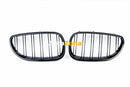 Двойни Бъбреци Решетки Двойни За БМВ BMW Е90 Е91 08-11 Черен Гланц Фейслифт Facelift - Avtozona