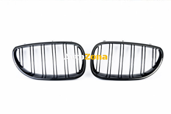 Двойни Бъбреци Решетки Двойни За БМВ BMW Е90 Е91 08-11 Черен Гланц Фейслифт Facelift - Avtozona