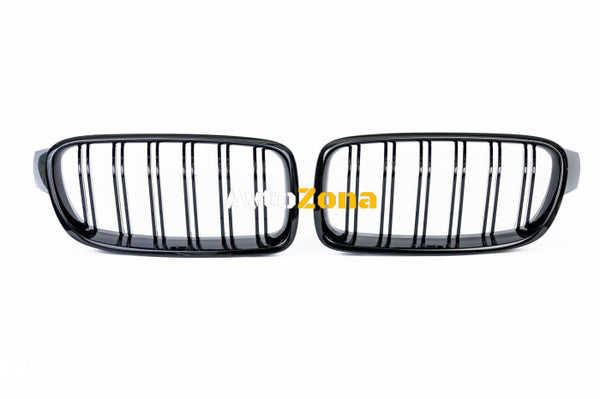 Двойни Бъбреци Решетки За БМВ BMW F30 F31 Черен Гланц Лак М3 Тип След 2012 - Avtozona