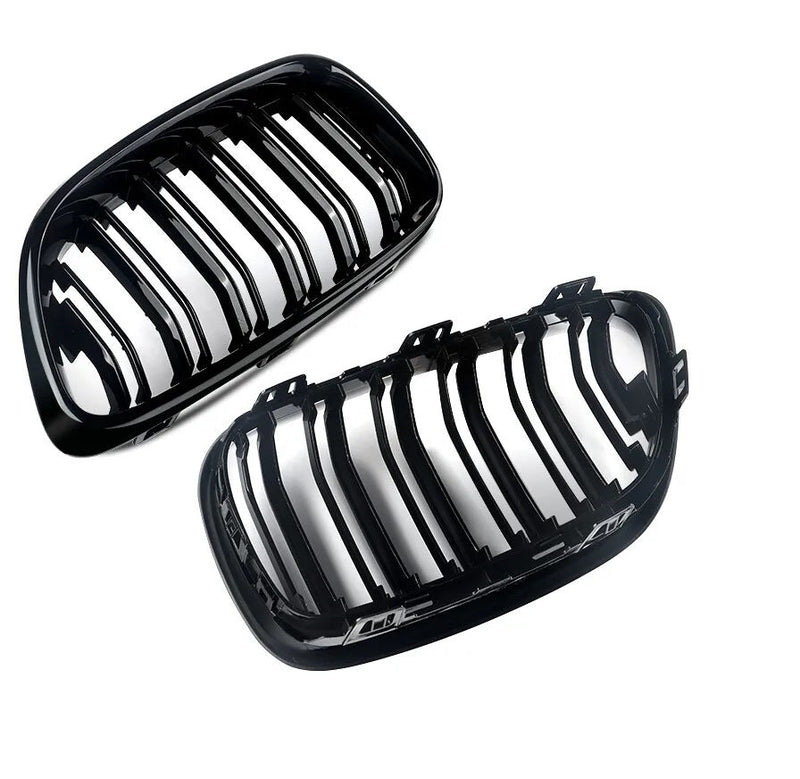 Двойни Бъбреци Решетки За БМВ BMW F22 F23 F24 F27 E87 2012г.-2018г. Черен Гланц Лак - Avtozona