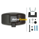 Един 1 Брой Халоген Фар 265mm X 161mm 12V 24V Крушка H7 + 6 LED ЛЕД Диода E-Mark За Камион Трактор Багер Земеделски Машини и др. - Avtozona