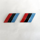 Емблеми комплект - метал -2 бр. к-т -M - залепващи - Avtozona