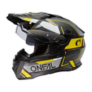 ЕНДУРО КАСКА D-SRS SQUARE V.24 BLACK/GRAY/NEON YELLOW - Avtozona