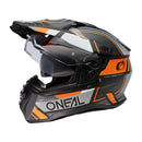 ЕНДУРО КАСКА D-SRS SQUARE V.24 BLACK/GRAY/ORANGE - Avtozona