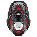 Ендуро каска D-SRS SQUARE V.24 BLACK/GRAY/RED - Avtozona